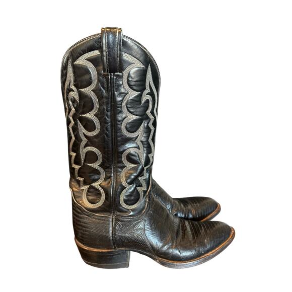 Tony Lama Other - Tony Lama Exotic Genuine Lizard Cowboy Boots Men’s Size 8.5 B